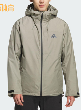 Adidas/阿迪达斯正品2025男士连帽保暖三合一羽绒内胆外套KQ5502