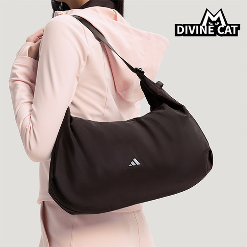 Adidas/阿迪达斯正品2026年春季女士收纳日常便携运动挎包KS5211