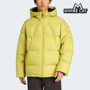 阿迪达斯正品 经典 GOOSE JACKET男士 连帽羽绒服JV6209 DOWN Adidas