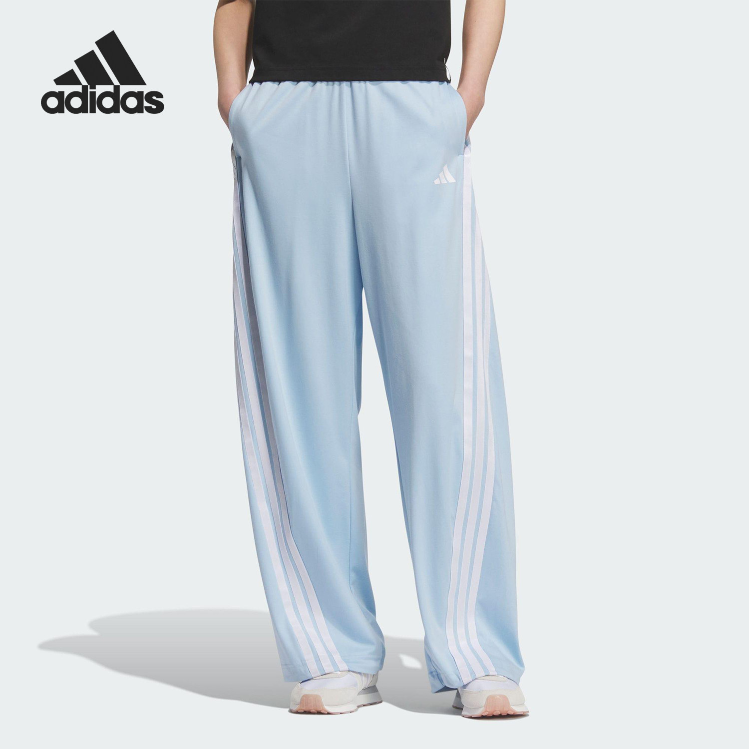 Adidas/阿迪达斯正品DANCE KNIT PANT女士三条纹香蕉裤KE5893