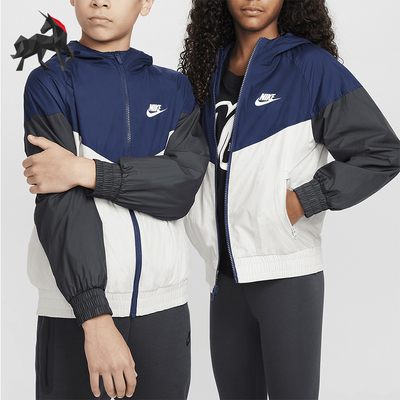耐克大童运动宽松连帽外套