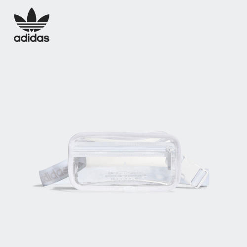 Adidas/阿迪达斯正品三叶草男女透明休闲运动简约腰包H50995