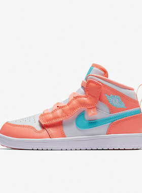 Nike/耐克正品高帮魔术贴大童运动训练篮球鞋 AT4612-814