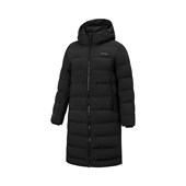 李宁正品 健身系列男子户外休闲运动保暖拉链连帽羽绒服AYMV223