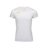 T恤AAYV036 李宁正品 羽毛球系列女子高弹舒适柔软透气运动短袖