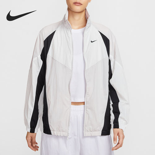 Nike/耐克正品2025女士宽松休闲拼接透气立领外套HV4030-078