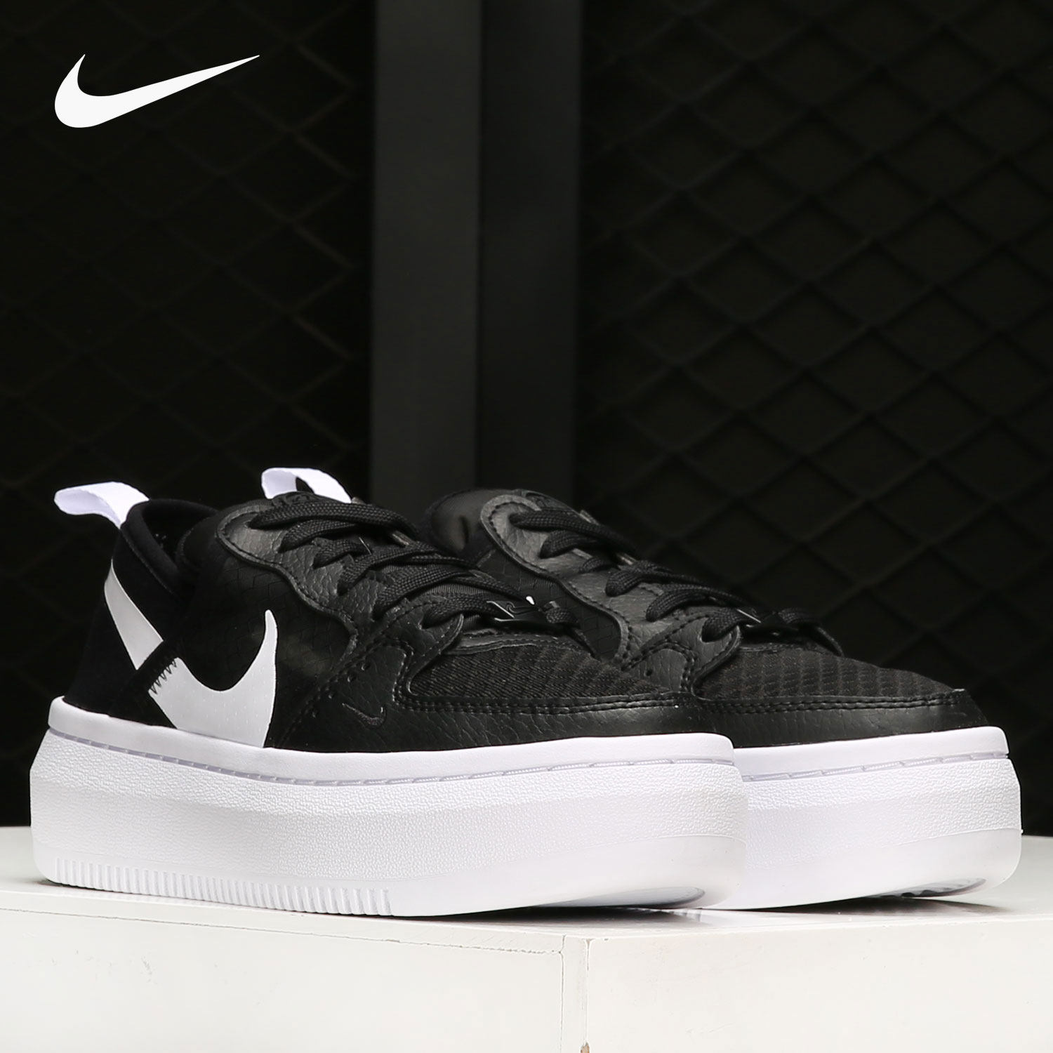 Nike/耐克正品COURT VISION ALTA TXT 女子厚底板鞋 CW6536-001