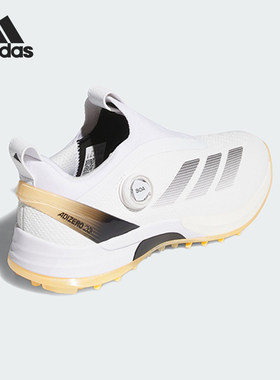 Adidas/阿迪达斯正品ADIZEROZG新款男白黄色高尔夫鞋HQ5052