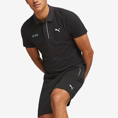 Puma/彪马正品Mercedes AMG男士休闲透气翻领POLO衫538478-01