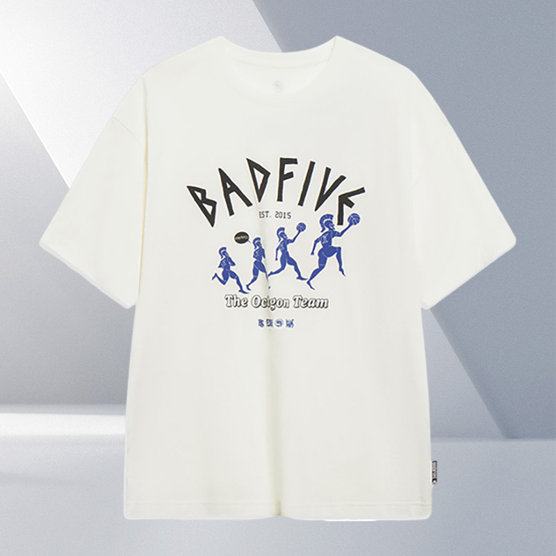 Lining/李宁正品反伍BADFIVE兵不厌诈男子时尚潮流短袖T恤AHST301