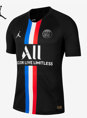 Nike/耐克正品男士巴黎圣日耳曼耐磨球员版球衣BV9195-011