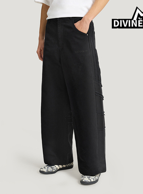 Adidas/阿迪达斯正品三叶草男士梭织宽松时尚休闲运动裤KR2614