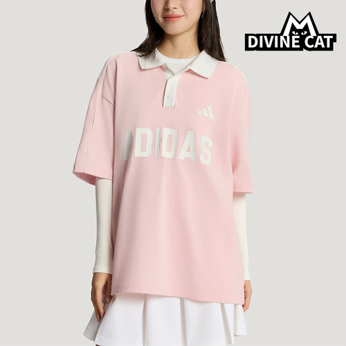 Adidas/阿迪达斯正品夏季男女翻领宽松轻盈经典短袖POLO衫KW8118