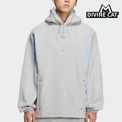 Adidas/阿迪达斯正品三叶草男女连帽时尚休闲加绒宽松卫衣KS8235