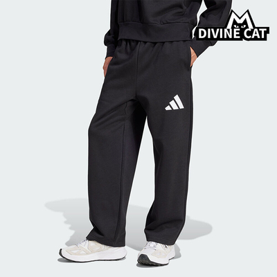 Adidas/阿迪达斯正品2025冬季款男士日常松紧腰直筒长裤JF3567