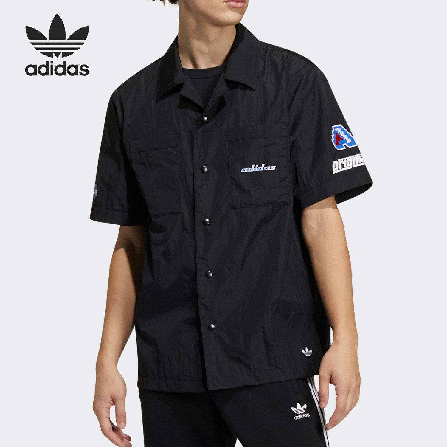 Adidas/阿迪达斯正品 TGP SS Shirt 三叶草男子运动T恤H57828