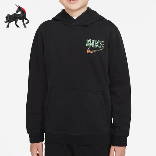 Nike/耐克 正品休闲大童时尚潮流运动舒适连帽套头衫 DM4092-010