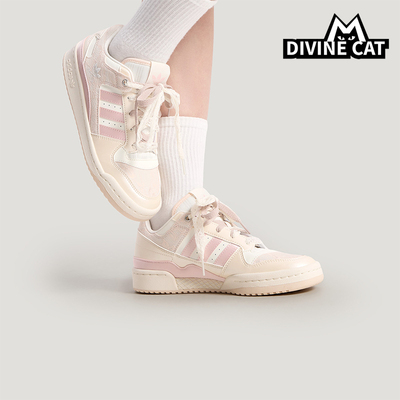 Adidas/阿迪达斯正品三叶草女士透气休闲篮球风时尚板鞋KZ7547