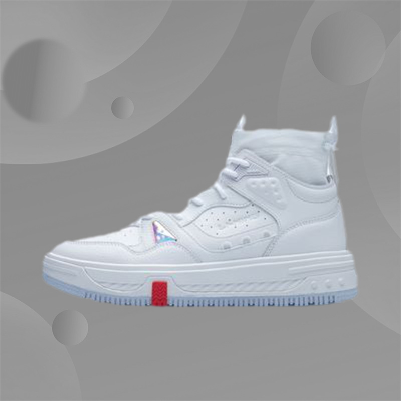 李宁正品新款悟行系列域行男子高帮经典耐磨运动休闲鞋 AGCR493