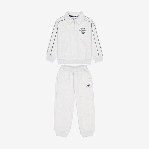New Balance新百伦正品童圆领套头休闲运动舒适套装2PE32123-LGR