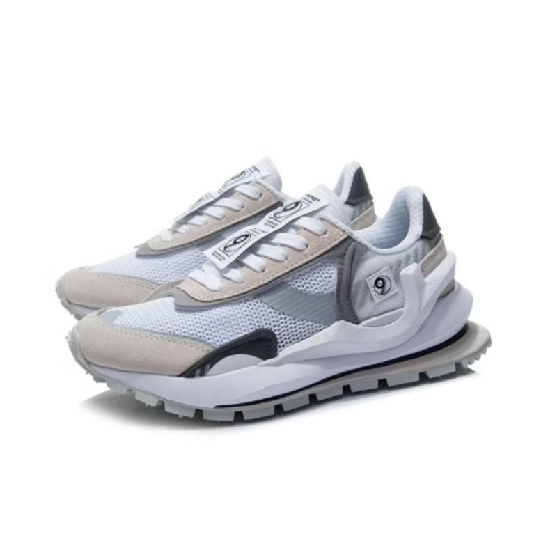 中国李宁方圆女鞋休闲鞋新款21夏季正品国潮运动鞋女AGCR058