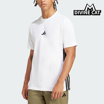 Adidas/阿迪达斯正品M 3S SJ T男士透气运动经典亲肤T恤JE6388