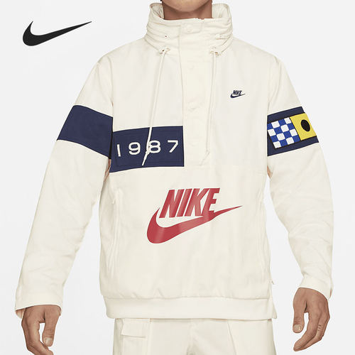 Nike/耐克正品男款图案单排扣抽绳连帽夹克外套DA0367-133