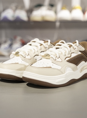 李宁正品FUTURE FLOW女子复古百搭低帮防滑耐磨休闲鞋AGCV008-2