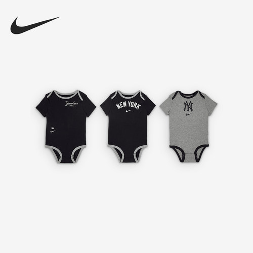 Nike/耐克正品夏季婴童透气休闲柔软连体衣三件装HM3926-410