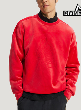 Adidas/阿迪达斯正品2025冬季款男士日常圆领套头宽松卫衣KE4069