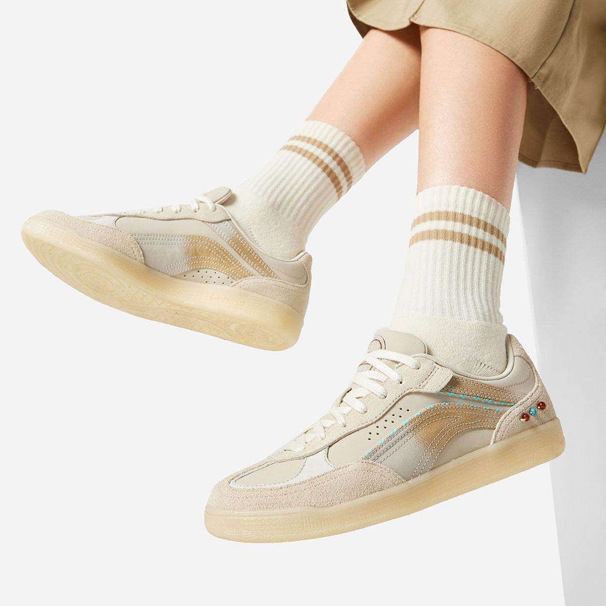 李宁正品中国文化系列故宫联名女子简约运动休闲低帮板鞋AGCW126,运动鞋new,板鞋,淘宝优惠券,粉丝福利购,淘宝优惠卷