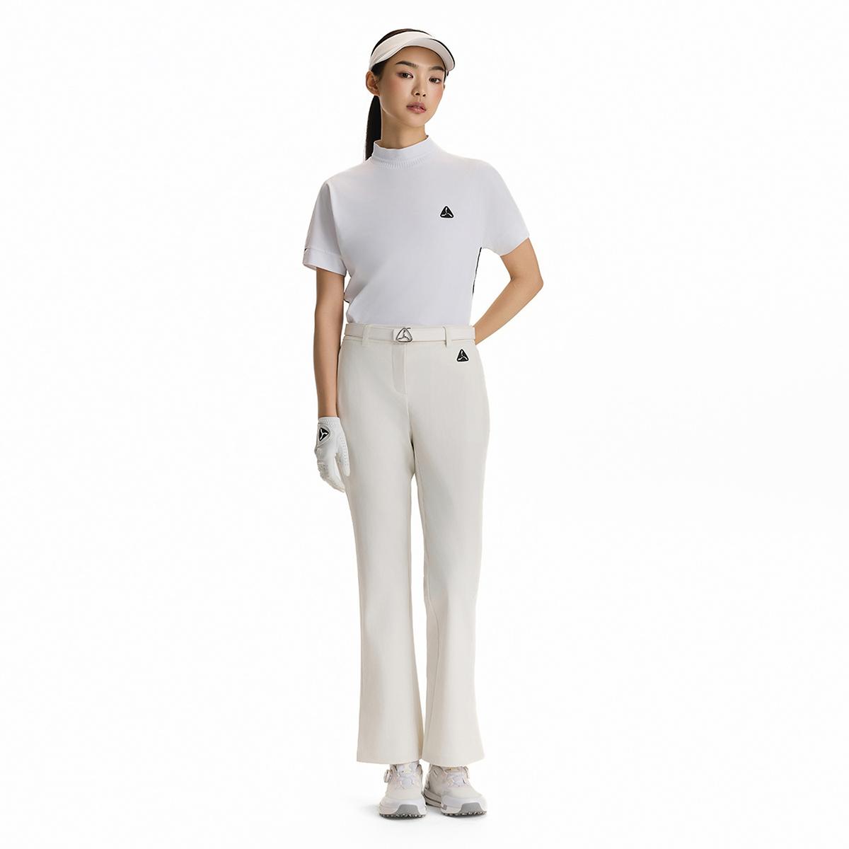 李宁正品1990女子冰感舒适简约百搭透气高尔夫短袖运动衫AYSV008