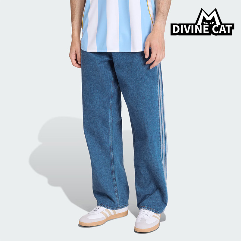 Adidas/阿迪达斯正品三叶草男士休闲经典复古牛仔运动裤KD1499图片