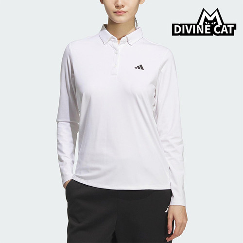 Adidas/阿迪达斯正品2025女士经典高尔夫运动长袖POLO衫JM3011