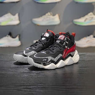 YKBV086 李宁正品 运动耐磨稳定实战篮球鞋 PRO男大童时尚 怒放2