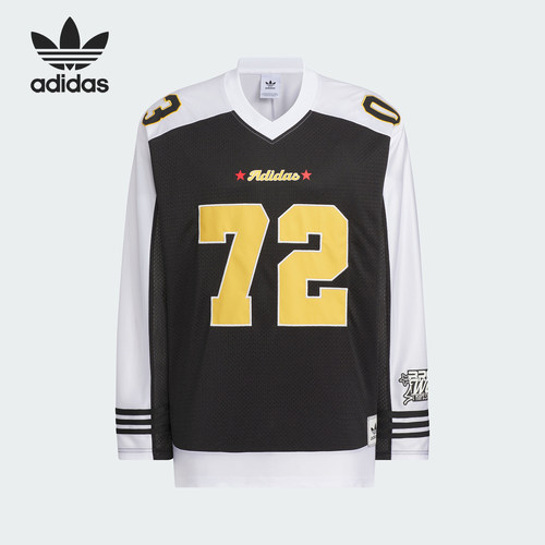 Adidas/阿迪达斯正品三叶草男女同款休闲运动长袖T恤KA8003