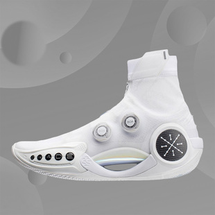 李宁男子韦德之道9 GrayBoy灰孩子反光减震回弹篮球运动鞋ABER003