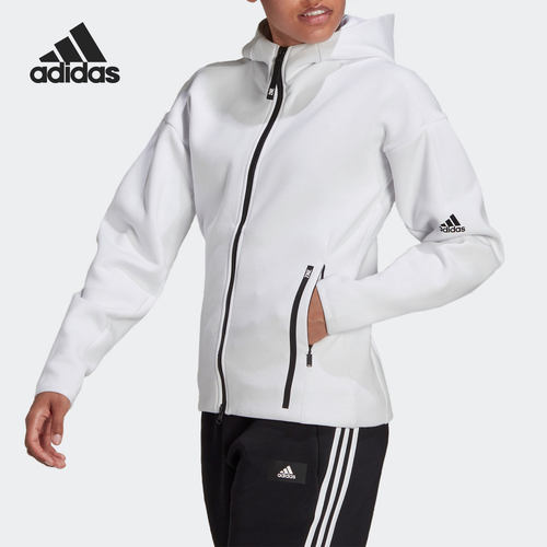 Adidas/阿迪达斯正品当季新款女子运动连帽夹克外套HA7648