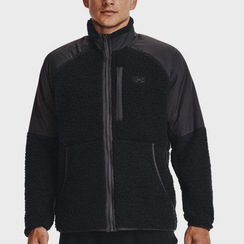 UA/安德玛正品Legacy Sherpa FZ男士宽松训练夹克外套1373655-001
