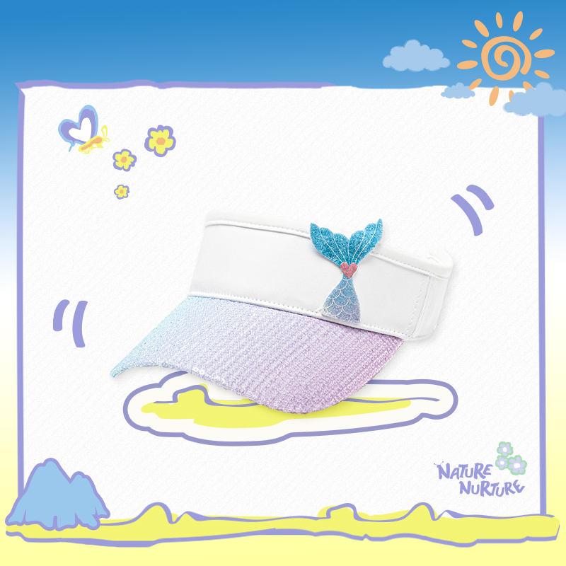 李宁正品运动生活系列男女小童时尚渐变魔术贴遮阳空顶帽YMXU011