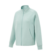 女子柔软舒适休闲百搭立领开衫 李宁正品 健身系列新款 卫衣AWDU156