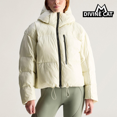 Adidas/阿迪达斯正品2025冬季款女士日常保暖连帽耐穿棉服JV8548