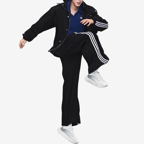 Adidas阿迪达斯正品三叶草系列男条纹宽松柔软舒适运动长裤LE9682