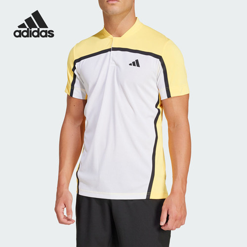 Adidas/阿迪达斯正品新款男士网球修身短袖翻领POLO衫IS8969