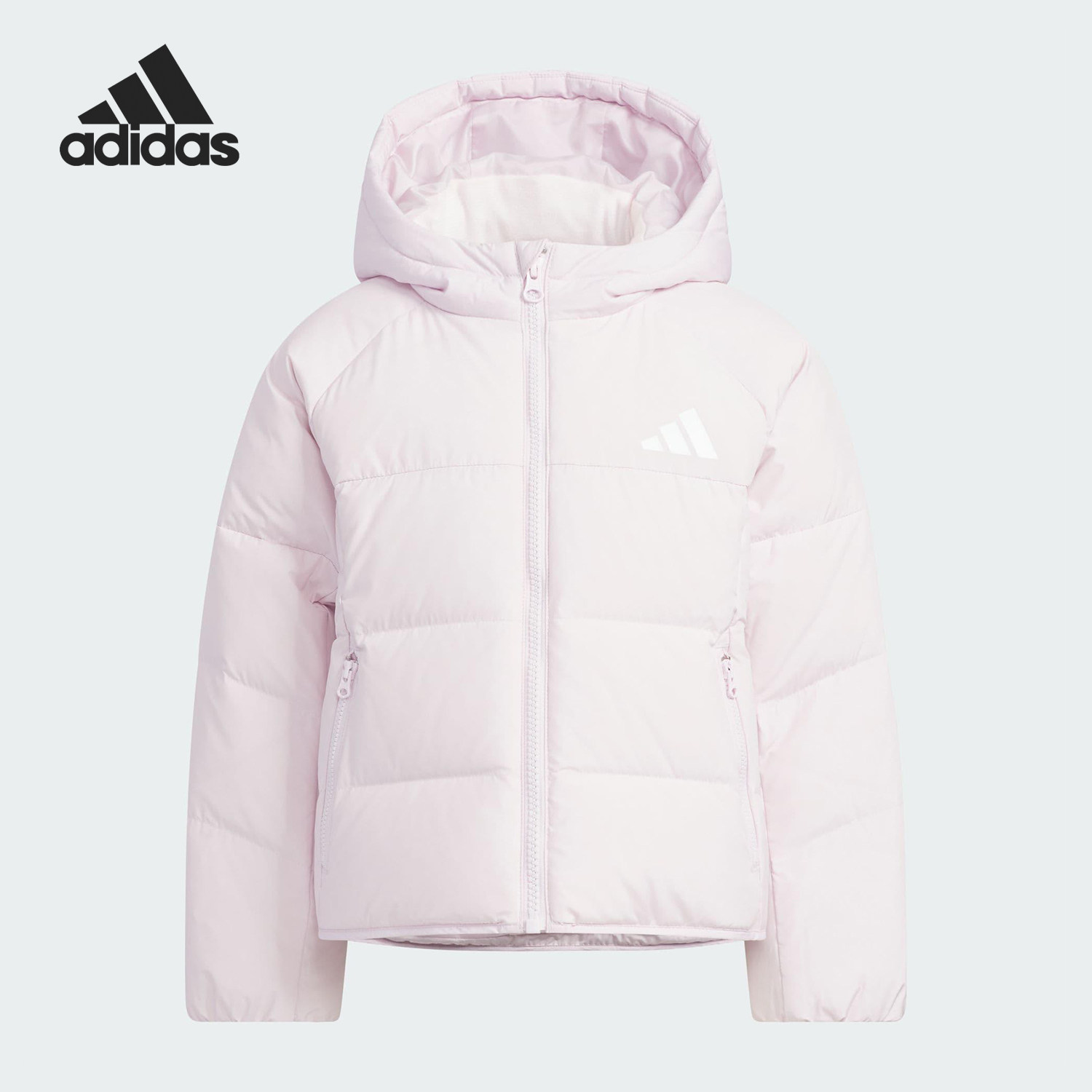 Adidas/阿迪达斯正品冬季儿童保暖简约时尚轻质羽绒服KG5500