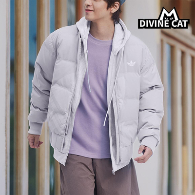 Adidas/阿迪达斯正品三叶草男女日常立领保暖休闲羽绒服KF2476