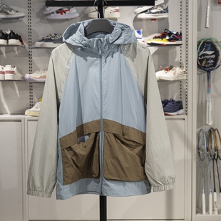 男子潮流宽松户外休闲速干连帽外套AFDV351 李宁正品 2025新款
