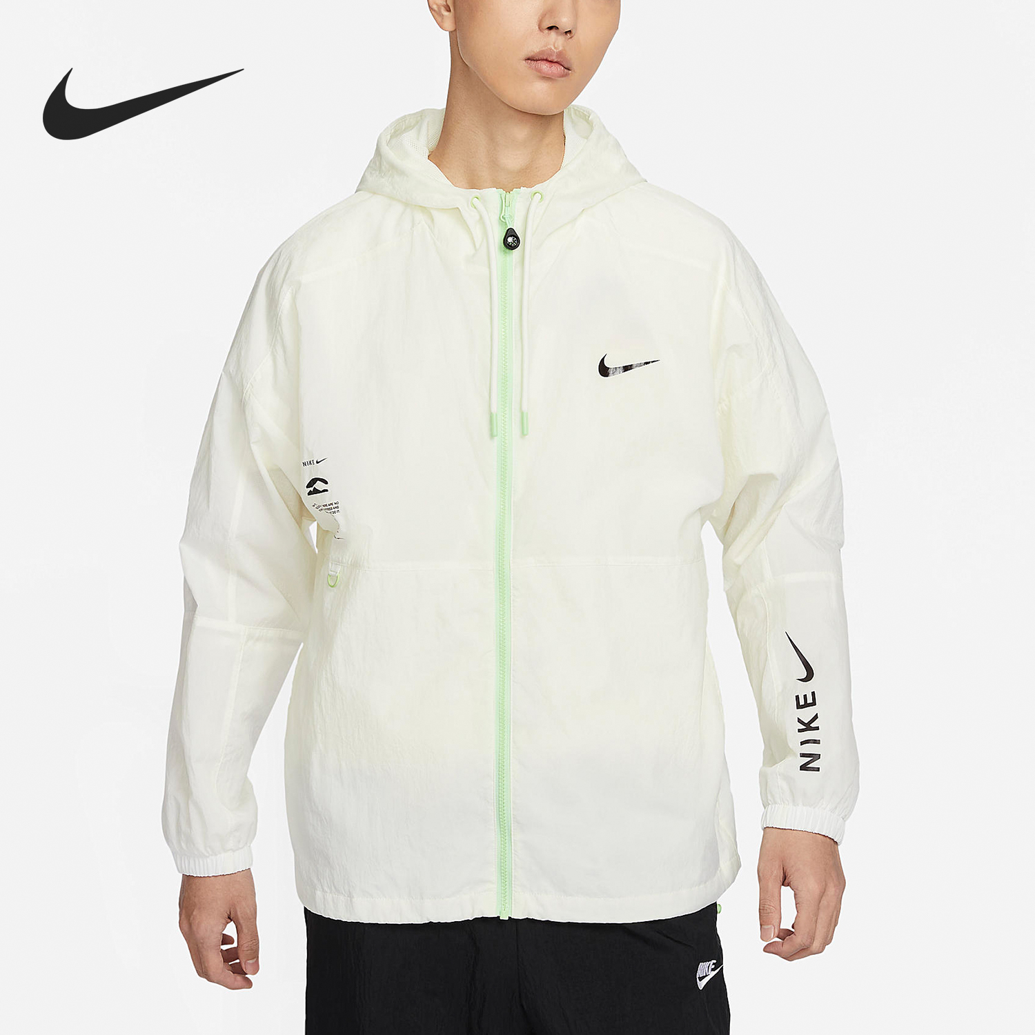 Nike/耐克正品春季新款男士拉链连帽运动夹克外套HF6170-133