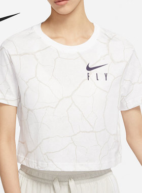 Nike/耐克正品SWOOSH FLY 女子短款篮球短袖T恤 DD0838-100