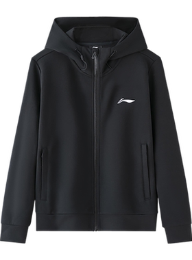 Lining/李宁正品新款男子时尚休闲宽松运动连帽外套AWDT611